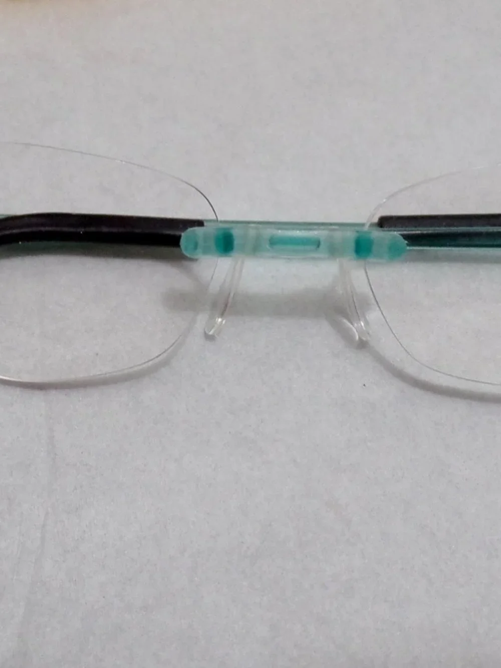 Eyephorics Rimless Light Blue Eyeglass Frames Swiss Made